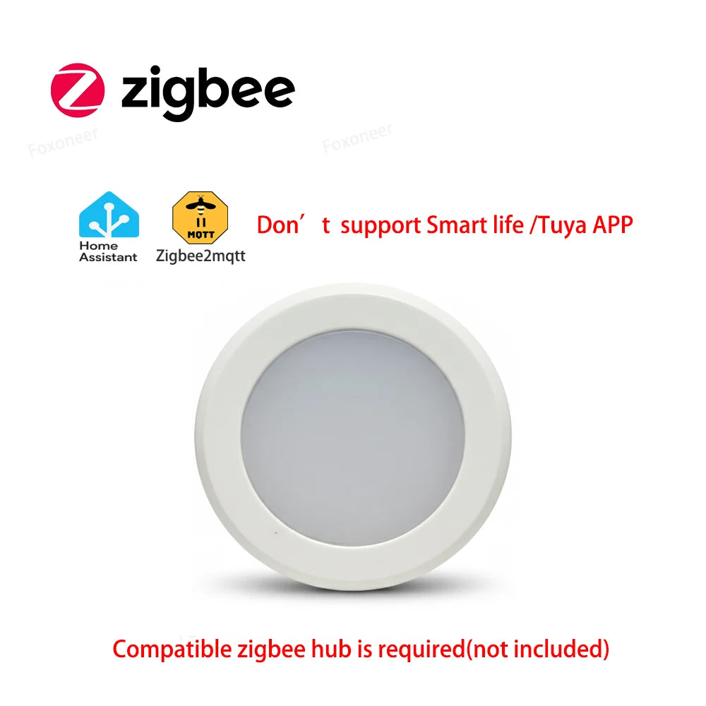 Zigbee Light Sensor Luminance Sensor Illumination Brightness Detector Home Automation with 2MQTT Tuya Devices Linkage