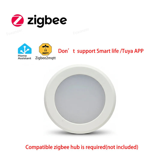 Zigbee Light Sensor Luminance Sensor Illumination Brightness Detector Home Automation with 2MQTT Tuya Devices Linkage