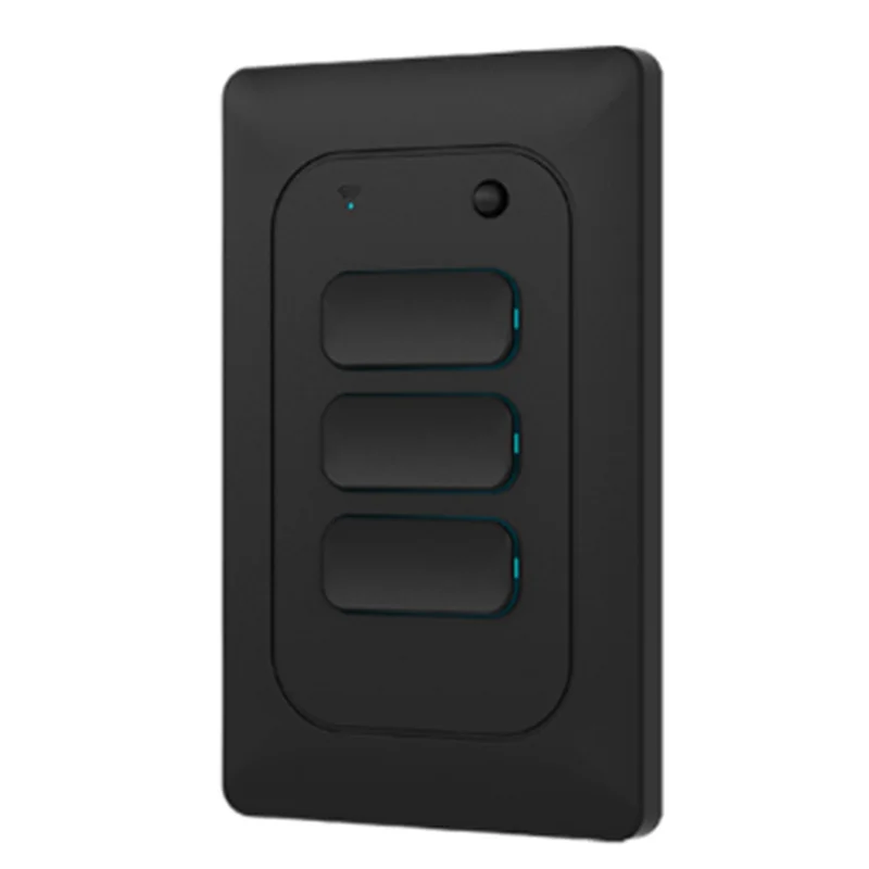 Abjf-Zigbee Push Button Interruptor Light Switch Tuya Smart Life 3 Gang No Neutral Wifi US Wall