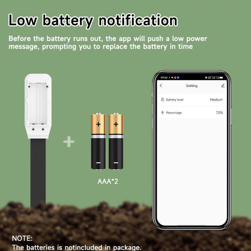 Zigbee Tuya Soil Temperature Humidity Detector Sensor Smart Moisture Tester Monitor Plant Garden Automation Irrigation Detector