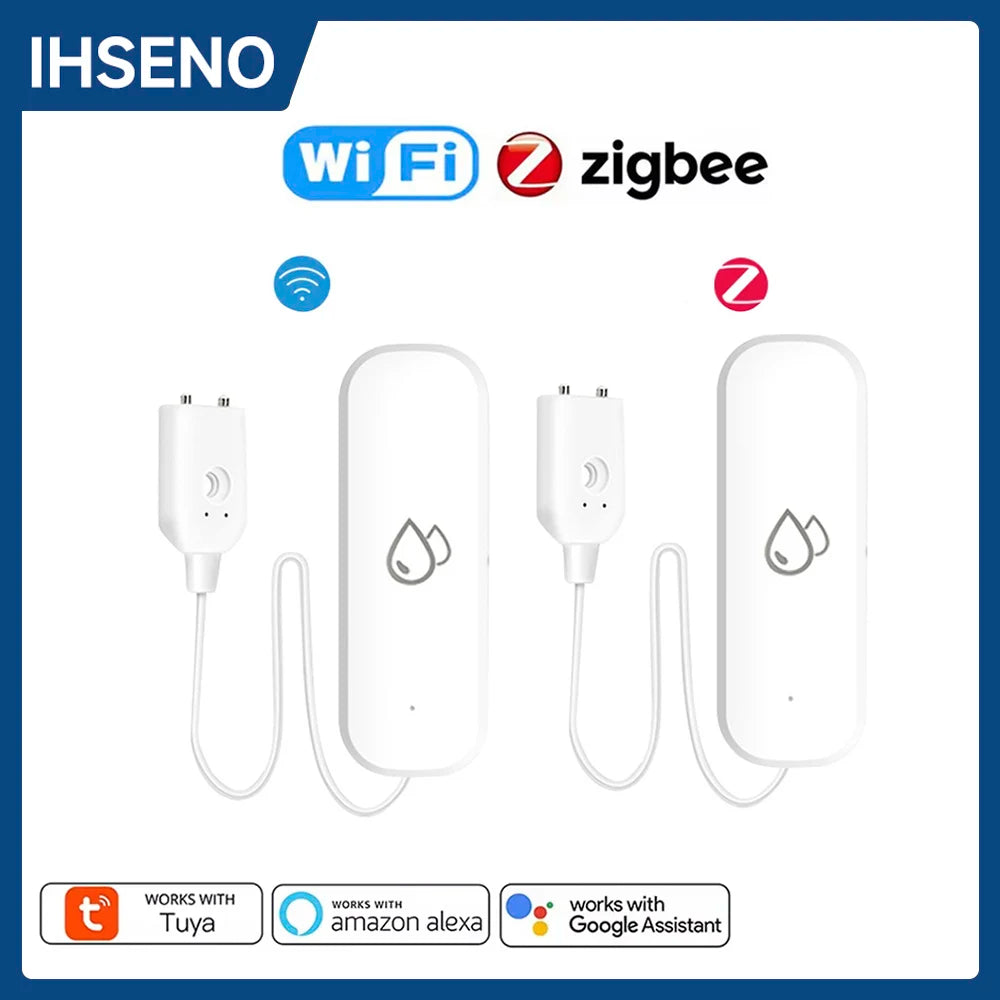 Tuya Wifi/Zigbee Water Sensor Leakage Alarm Flood Leak Detector Smart Home APP Remote Control Smart Home Security Protection