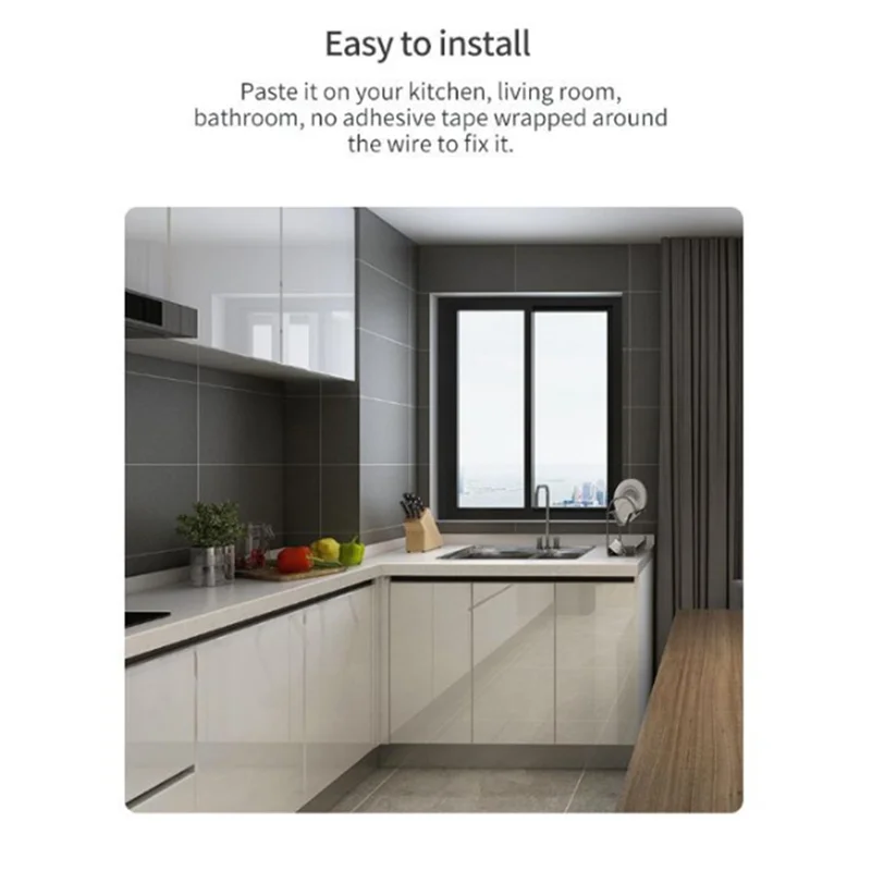 Zigbee TUYA Smart Water Leak Detector Flood Sensor Remote Monitoring via Tuya Zigbee Gateway Water Tank Full Alarm-Abft