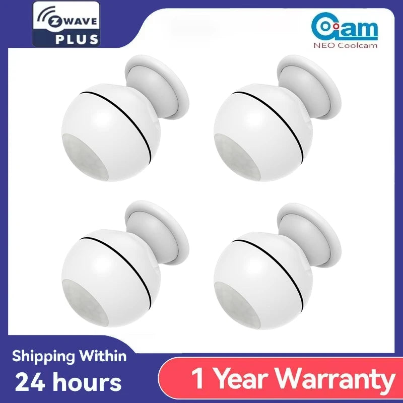 NEO COOLCAM Smart Home Z-Wave plus PIR Motion Sensor Detector Temperature Sensor Lux Z Wave Alarm System Motion Sensor