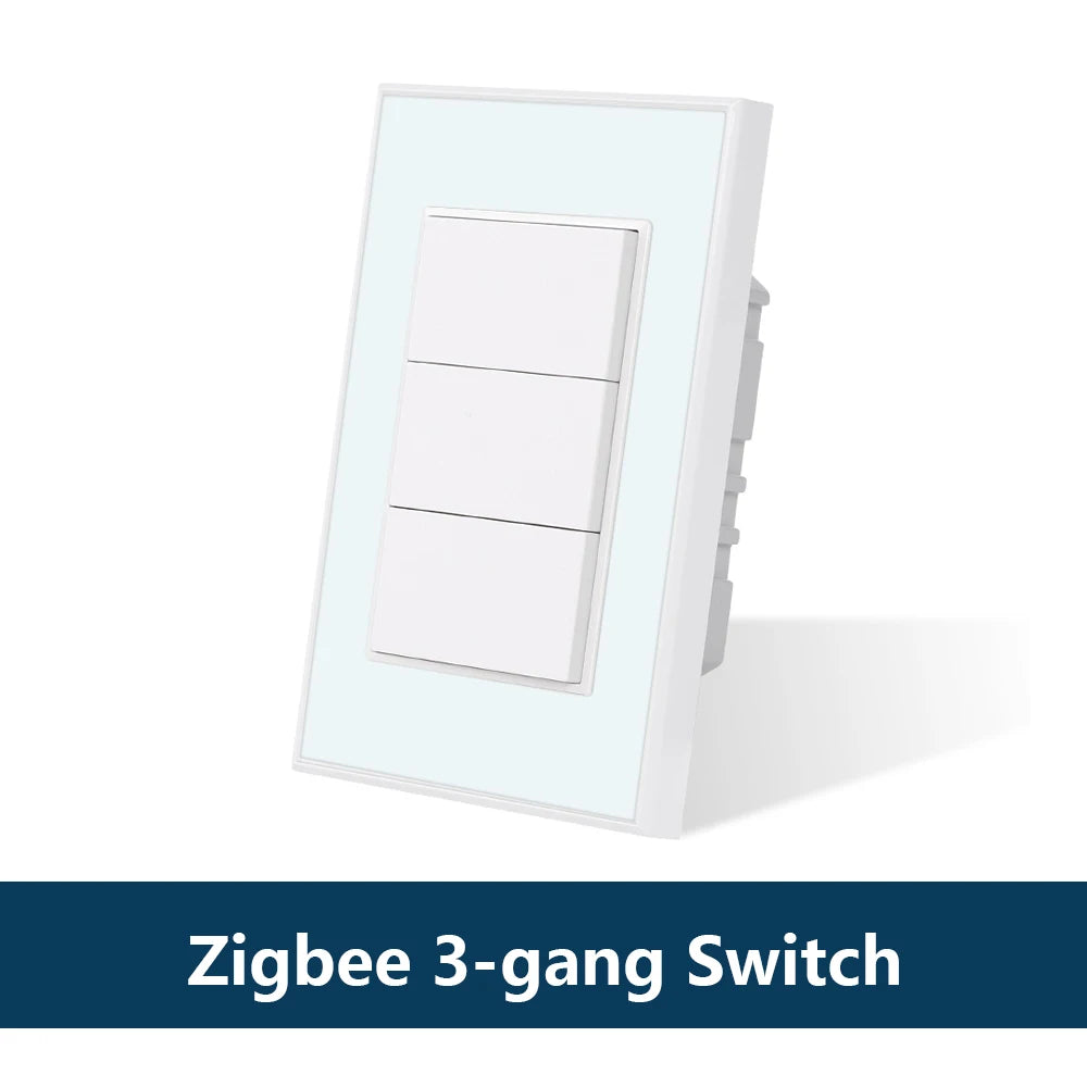 Zigbee Interrupter 1 2 3 4 6 Gangs Light Switch Brazilian Wall Switches Work with Tuya Smart Life Alexa Google Home