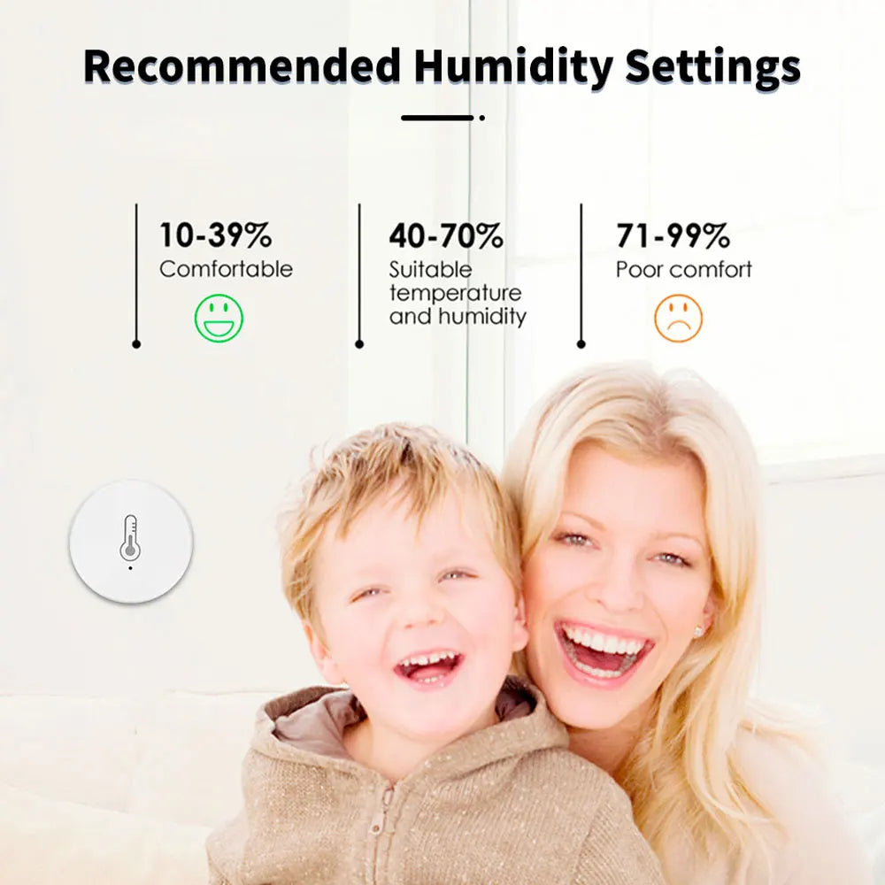 Tuya Zigbee3.0 Z2MQTT Temperature and Humidity Sensor Intelligent Home Hygrometer Z2M Real-Time Monitoring Home Assistant