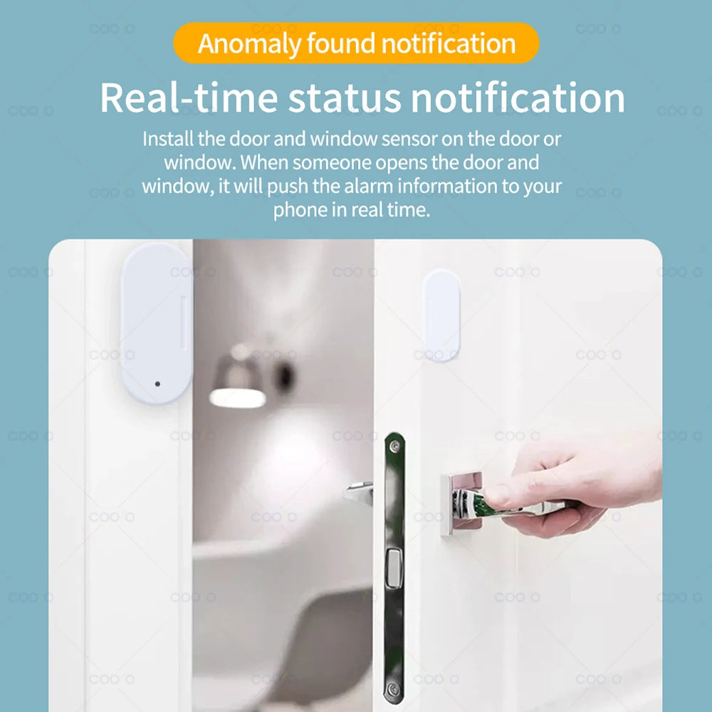 Zigbee Door Window Sensor Lux Light/ Vibration Detect 2 in 1 Real Time Wireless Magnetic Alarm Works with Alexa Google HA Z2M