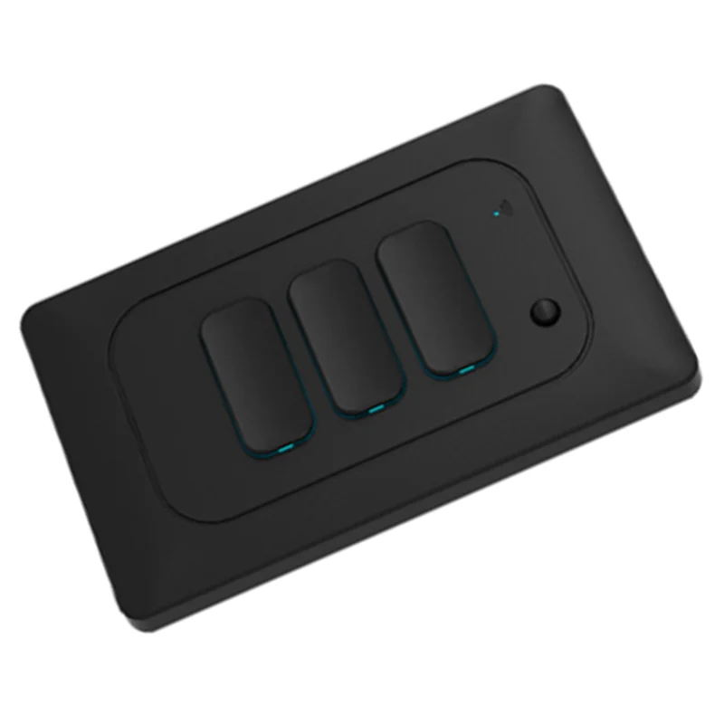 Abjf-Zigbee Push Button Interruptor Light Switch Tuya Smart Life 3 Gang No Neutral Wifi US Wall