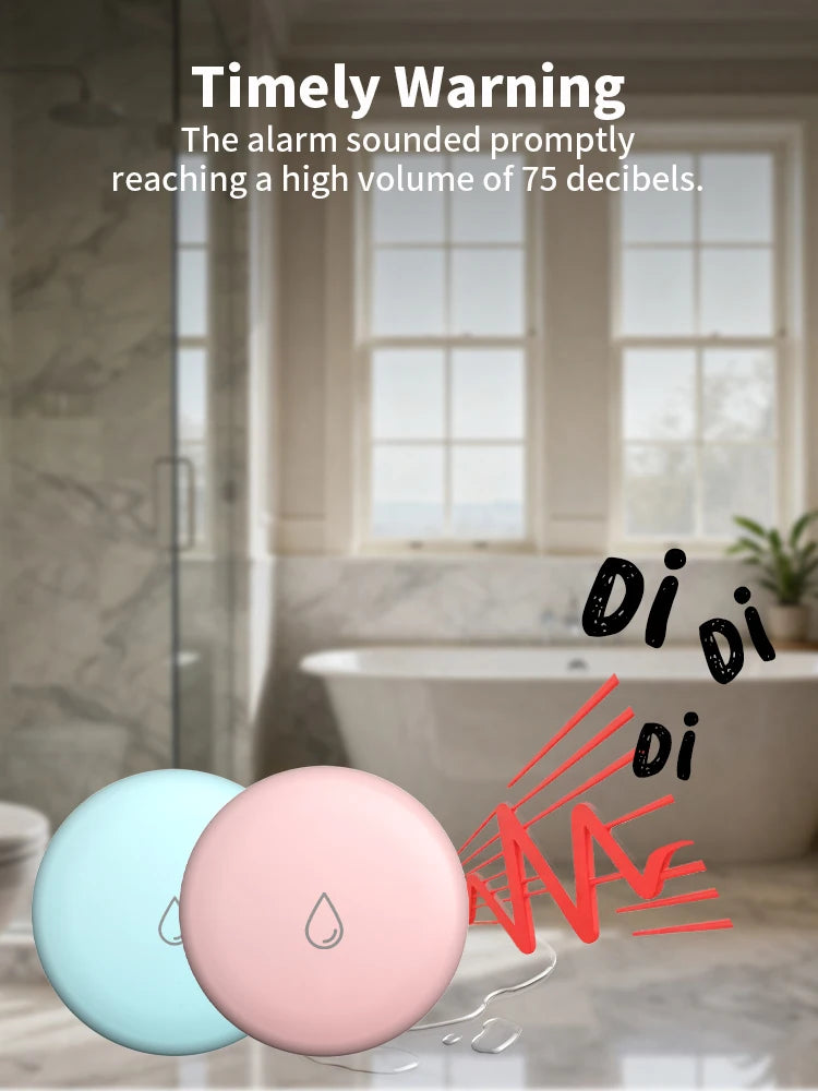 Zigbee Water Leak Detector Professional IP65 Waterproof Protection Tuya Zigbee Smart Flood Leakage Sensor App Remote Metal Probe