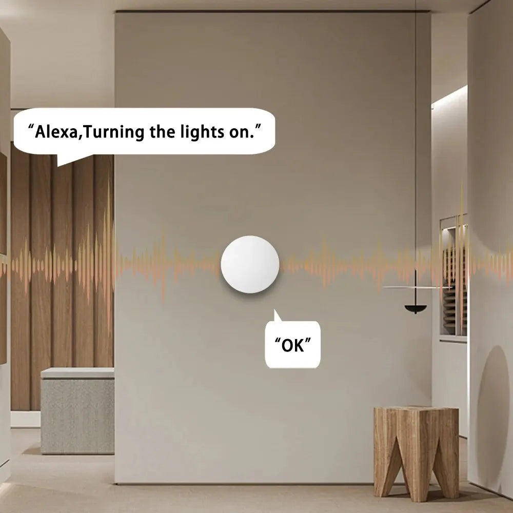 Works with Tuya Zigbee Smart Wireless Scene Button Switch Remoter Multi-Scene Linkage Support Alexa Goolge Home Voice Assitant