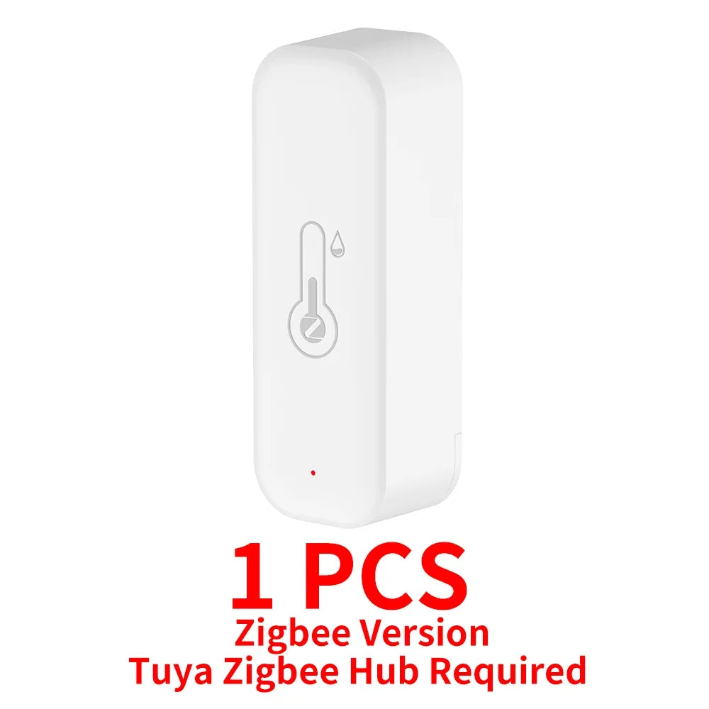 Tuya Zigbee 3.0 Temperature and Humidity Smart Home Thermometer Hygrometer APP Remote Alarm Work with Alexa Google Home