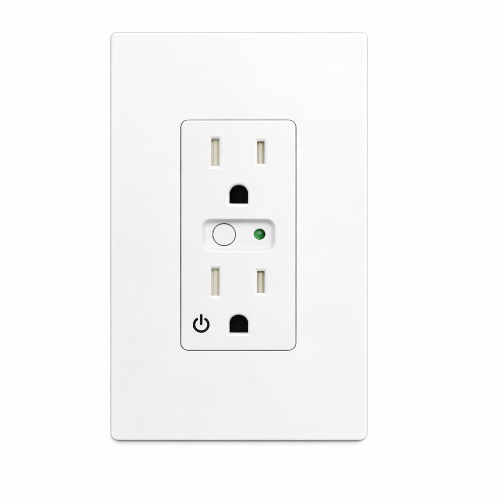 GoControl Smart Wall Outdoor Electrical Outlet W015EMZ5-1