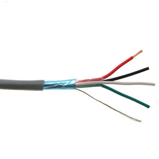 Shop Communication Security Wire 18AWG 4C, 4C, Shielded with Drain, 1,000 Ft. Ezlo