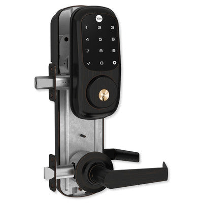 Yale Touchscreen Deadbolt Assure Lock® Interconnect with Z-Wave Plus and Norwood Lever, Left-Handed, Oil Rubbed Bronze