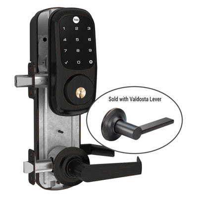 Yale Z-Wave Assure Interconnected Lockset with Touchscreen Deadbolt, Valdosta Lever, Left Handed, Oil-Rubbed Bronze