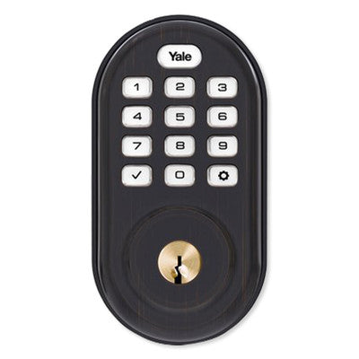Yale Z-Wave Plus Push-Button Deadbolt Assure Lock® (Gen5), Oil Rubbed Bronze