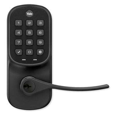 Yale Wi-Fi Assure Keypad Lever Lock, Black Suede