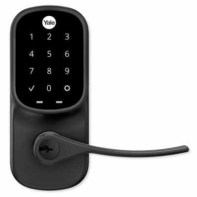 Yale Wi-Fi Assure Touchscreen Keypad Lever Lock, Black Suede