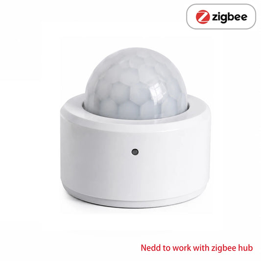 Zigbee 3.0 PIR Motion Sensor Smart Scene Linkage Human Body Sensor Work with Home Assistant Zigbee2Mqtt Ewelink Tuya Smart Life
