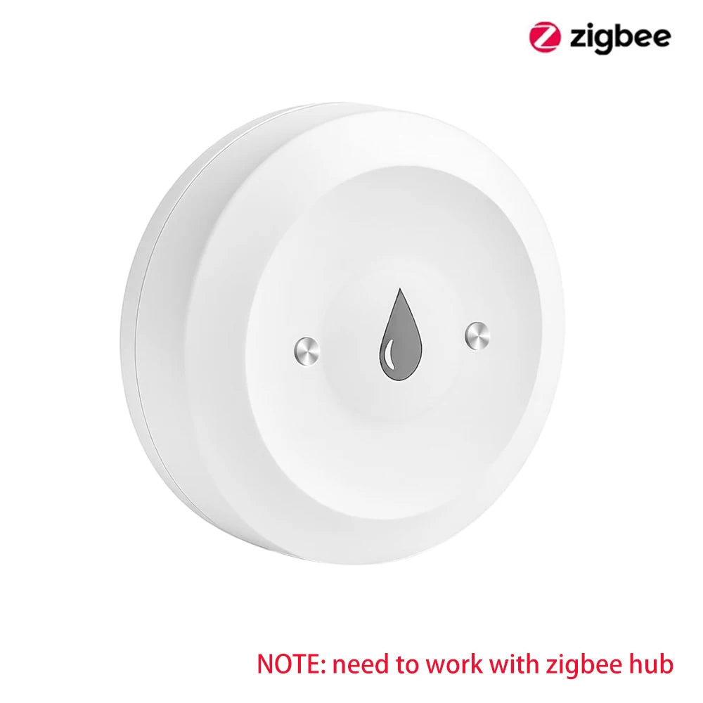 Zigbee3.0 Water Leakage Sensor Water Leak Flood Detector with App Remote Monitoring Ewelink Tuya Smart Life Alert for HA 2Mqtt