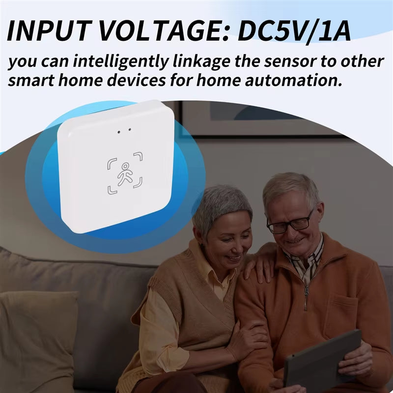 T82C Hot Sale-Tuya Zigbee Human Presence Detector with Holder Smart Human Body PIR Sensor Mmwave Radar Microwave Motion Sensor D