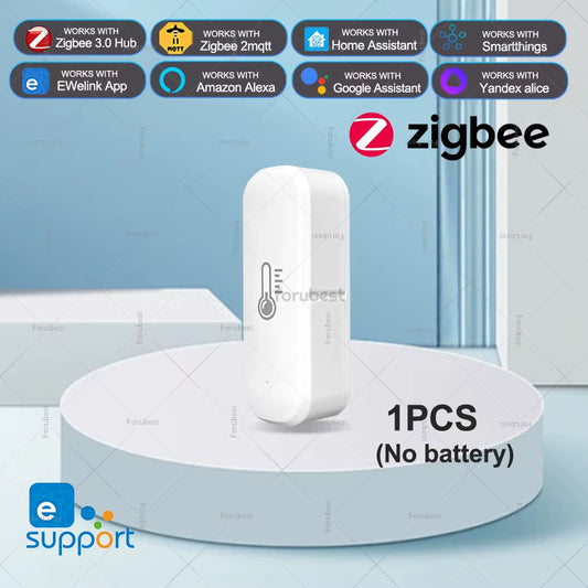 Zigbee Temperature and Humidity Sensor App Remote Monitor Smart Home Thermometer Detector for Ewelink Zigbee Bridge Alexa Alice