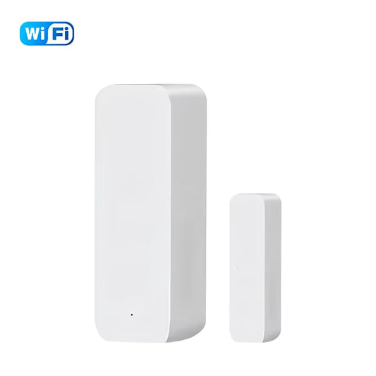 Tuya Wifi Zigbee Smart Door Sensor Wireless Window Detector Home Security Remote Control Compatible Alexa Google Smart Life App