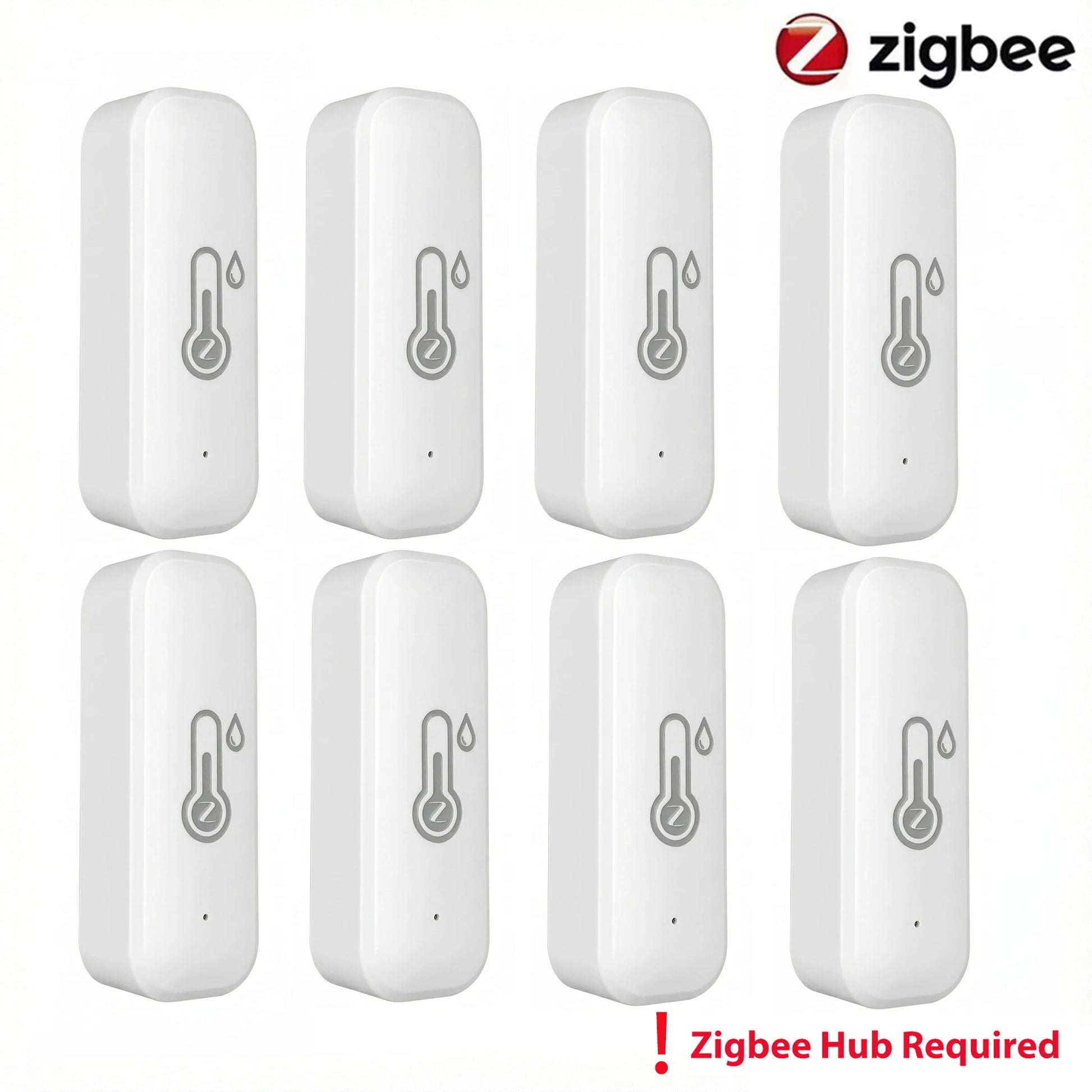 Tuya Zigbee Smart Wireless Temperature and Humidity Sensor Hygrometer Thermometer Detector Work with Alexa Home Assistant Z2Mqtt