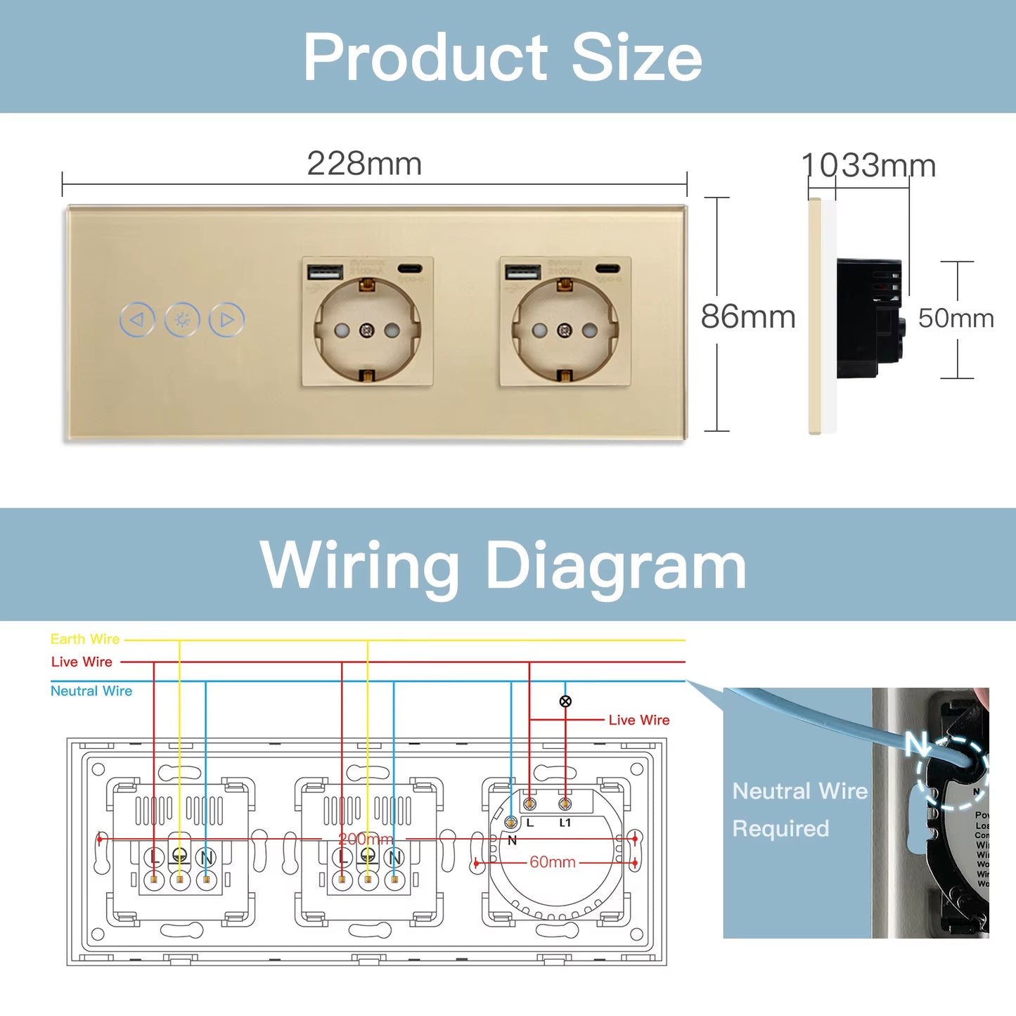Zigbee Dimmer Switches Tuya APP Control Smart LED Dimmable Series Glass Google Alexa Smart Dimmer Touch Switches Black