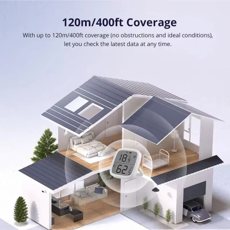 SNZB 02D Zigbee Temperature Humidity Sensor SNZB-02D with LCD Screen for Ewelink Zbbridge Pro Alexa Google Home Assistant