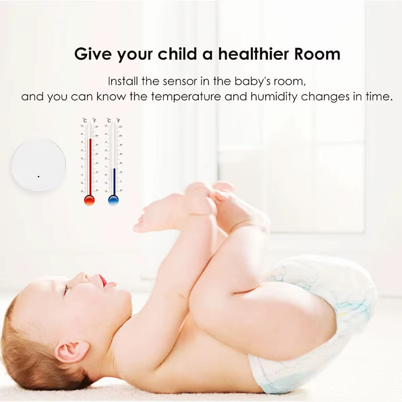 NEW Zigbee Temperature Sensor Humidity Detector Smart Thermometer Work with Zigbee HA Ewelink Alexa Google MQTT Smartthings Hub