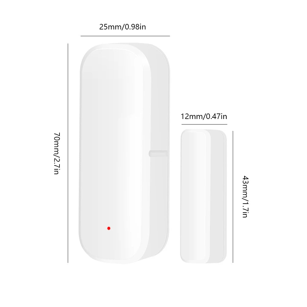 Zigbee Smart Door Open/Closed Detector Support for Google Home/Alexa Tuya Window Door Sensor Detector Works with Smart Life