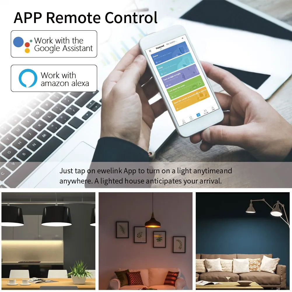 Smart Home Automation Tuya Wifi Zigbee Switch 10A Remote Control Relay Smart Life for Alexa Google Home Assistant Yandex Ewelink