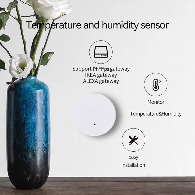 NEW Zigbee Temperature Sensor Humidity Detector Smart Thermometer Work with Zigbee HA Ewelink Alexa Google MQTT Smartthings Hub