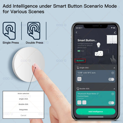 Tuya Zigbee Button Wireless Smart Scene Switch Automation Scenario Controller Smart Life Gadgets Need Zigbee Gateway