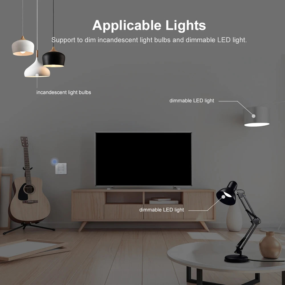 SONOFF D1 Wifi Smart Dimmer Switch DIY Smart Home Mini Switch Module Adjust Light Brightness APP/Voice/RM433 RF Remote Control