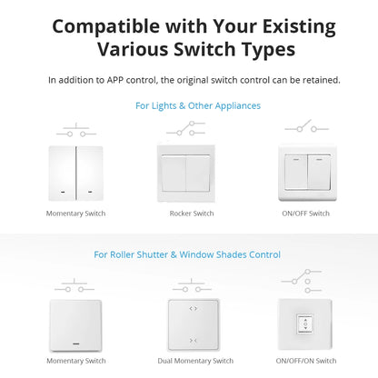 SONOFF DUALR3 Dual Relay Module Wifi DIY MINI Switch Two Way Power Metering 2 Gang/ Way Switch Timing Smart Home eWeLink APP