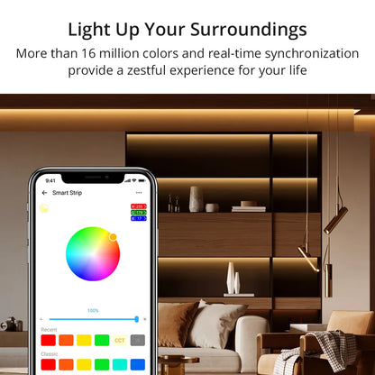 SONOFF L2 Smart LED Light Strip RGB Bluetooth-compatible eWelink APP Voice Conrtol Works with Alexa Waterproof Dance with Music