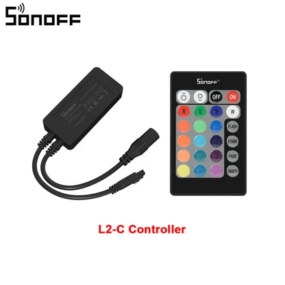 SONOFF L2 Smart LED Light Strip RGB Bluetooth-compatible eWelink APP Voice Conrtol Works with Alexa Waterproof Dance with Music