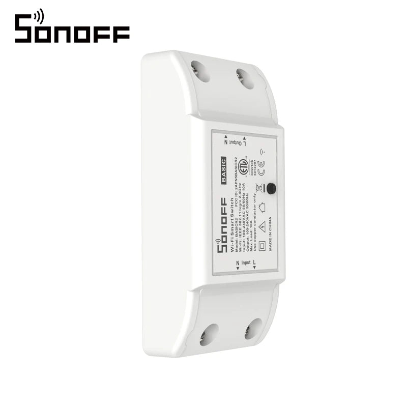 Cheap Sonoff Basic Wifi Switch Universal DIY Remote Wireless Smart Switch Domotica Wifi Light Switch Smart Home Works with Alexa