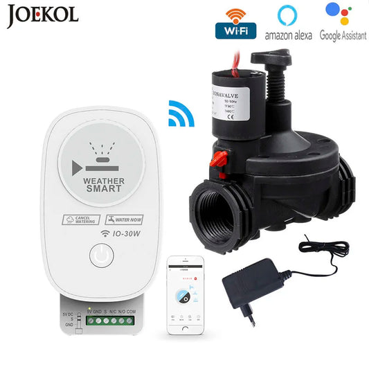 Smart Garden Irrigation Timer WIFI Connect Watering Timer Waterproof Water Valve Irrigation Controller Smart Watering System