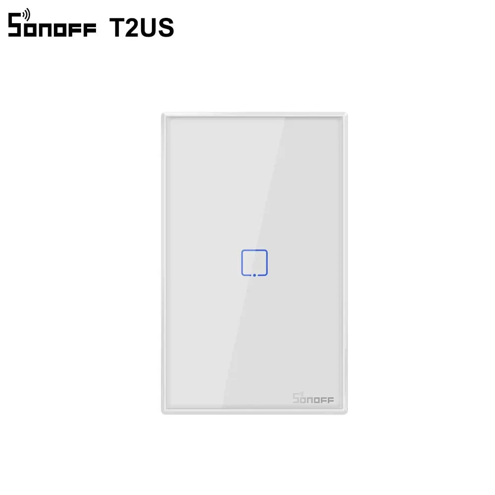 SONOFF T2US TX Smart Wifi Touch Wall Light Switch With Border Smart Home 1/2/3 Gang 433 RF/Voice/APP Control Works With Alexa