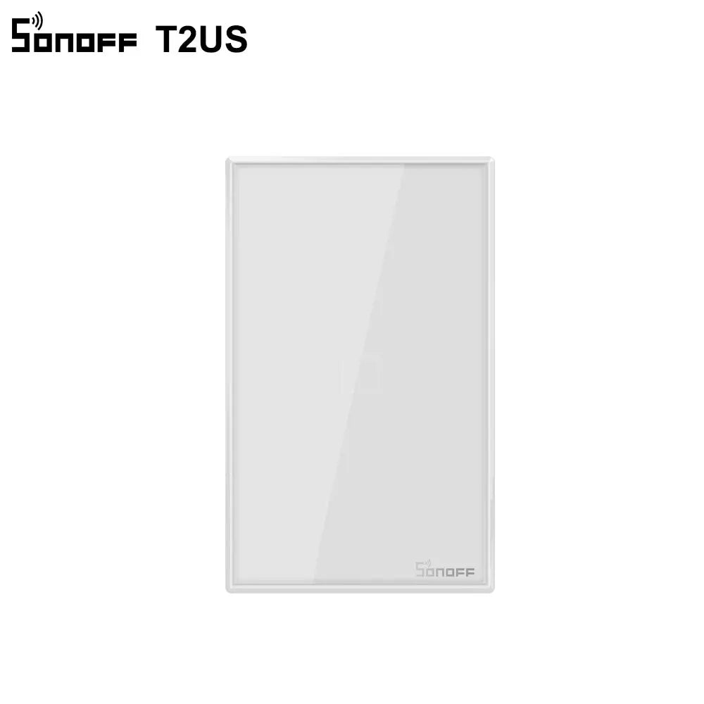 SONOFF T2US TX Smart Wifi Touch Wall Light Switch With Border Smart Home 1/2/3 Gang 433 RF/Voice/APP Control Works With Alexa
