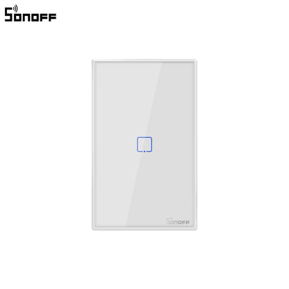Sonoff T2 US Smart Wifi Wall Light Switch 1 2 3 Gang Touch/WiFi/433 RF/APP Remote Smart Home Wall Touch Switch Works with Alexa