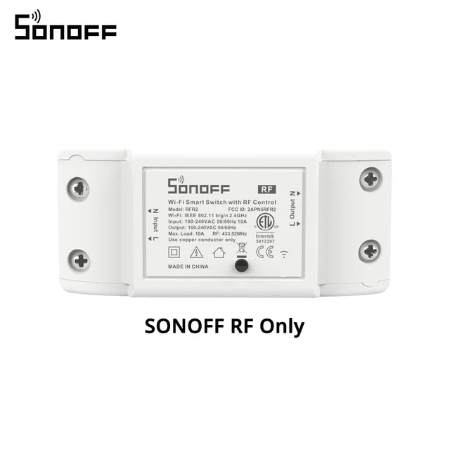 Sonoff RF 433MHz Wifi Wireless Smart Switch Wifi Controlled Light Switch Wifi Remote Power Switch Support RF Receiver Smart Home