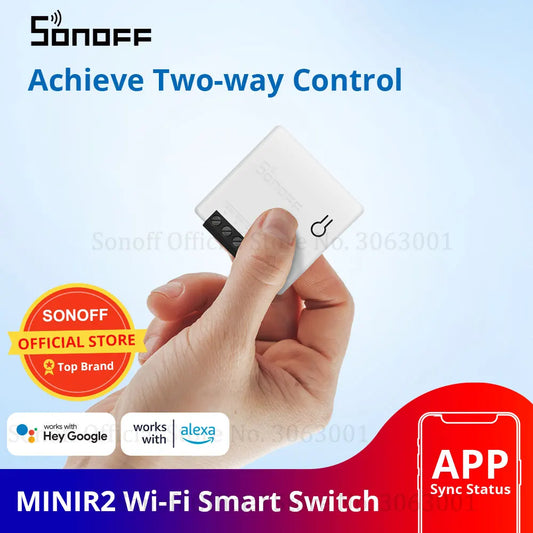 SONOFF MINI WiFi Switch Smart Timer Module 10A 2 Way Switch Support APP/LAN/Voice Remote Control DIY For Smart Home Automation