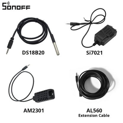 Sonoff THR316D Wi-Fi Smart Switch 16A Wireless Switch Smart Home Automation Modules With Temperature Sensor Humidity Monitor