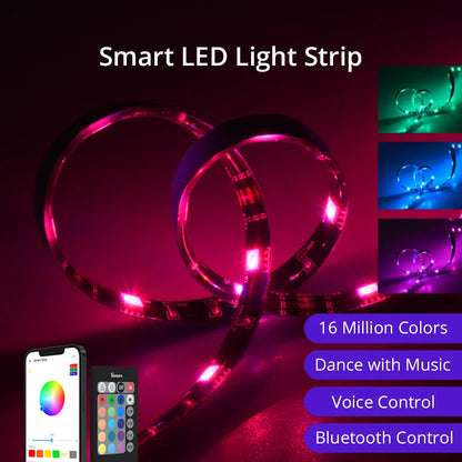 SONOFF L2 Smart LED Light Strip RGB Bluetooth-compatible eWelink APP Voice Conrtol Works with Alexa Waterproof Dance with Music