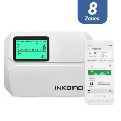 220V Wi-Fi Smart Sprinkler Controller Automatic Water Timer 6/8 Zone Household Outdoor Irrigation Timer Garden Watering Tool