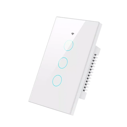 Matter WiFi Smart Switch Neutral Wire/No Neutral Wire 1/2/3 Gang Touch Wall Light Switch Work with Homekit Alexa Google Home