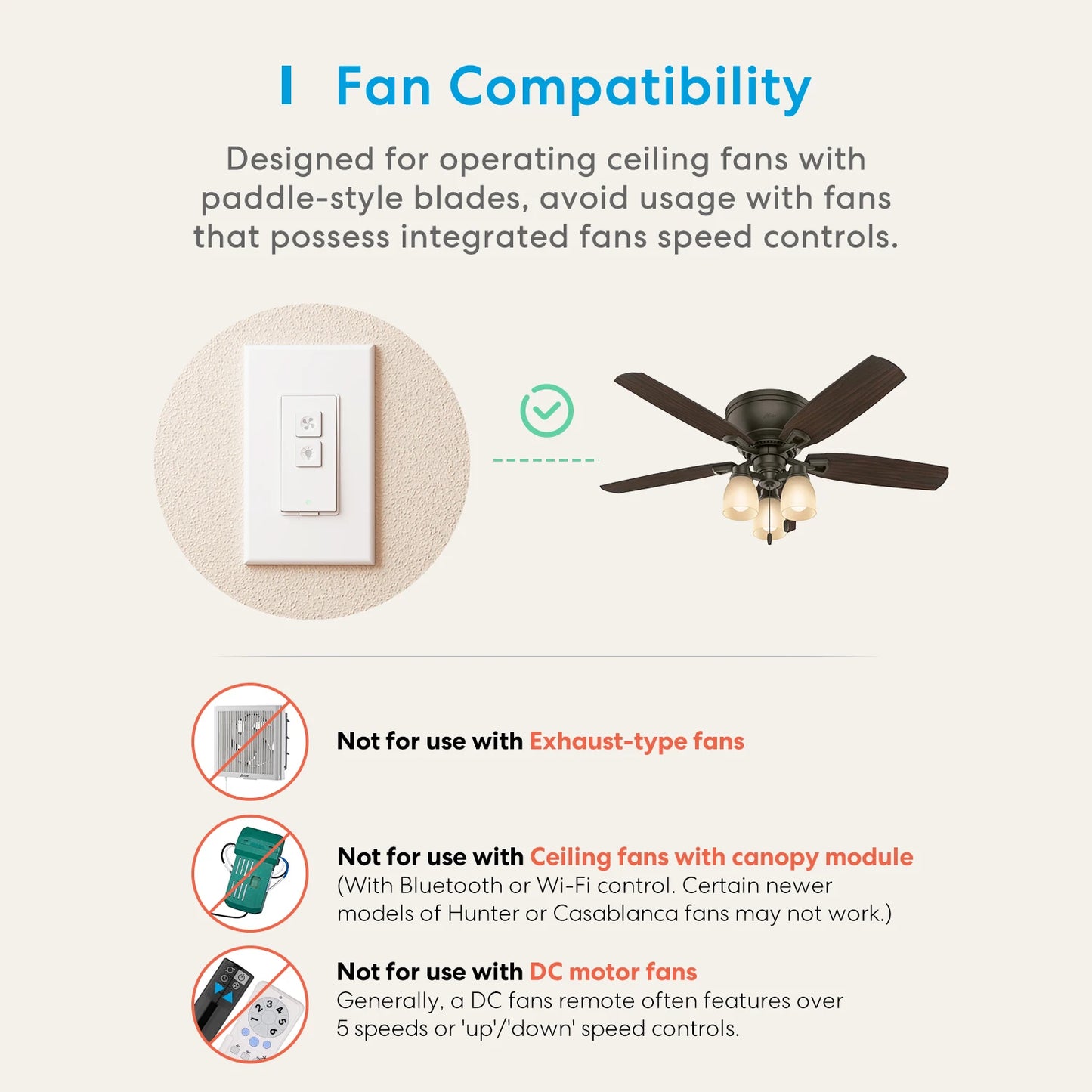 Meross HomeKit WiFi Smart Ceiling Fan Switch Light Switch Dimmer Light Switch Voice Control Need Neutral Wire Support Alexa